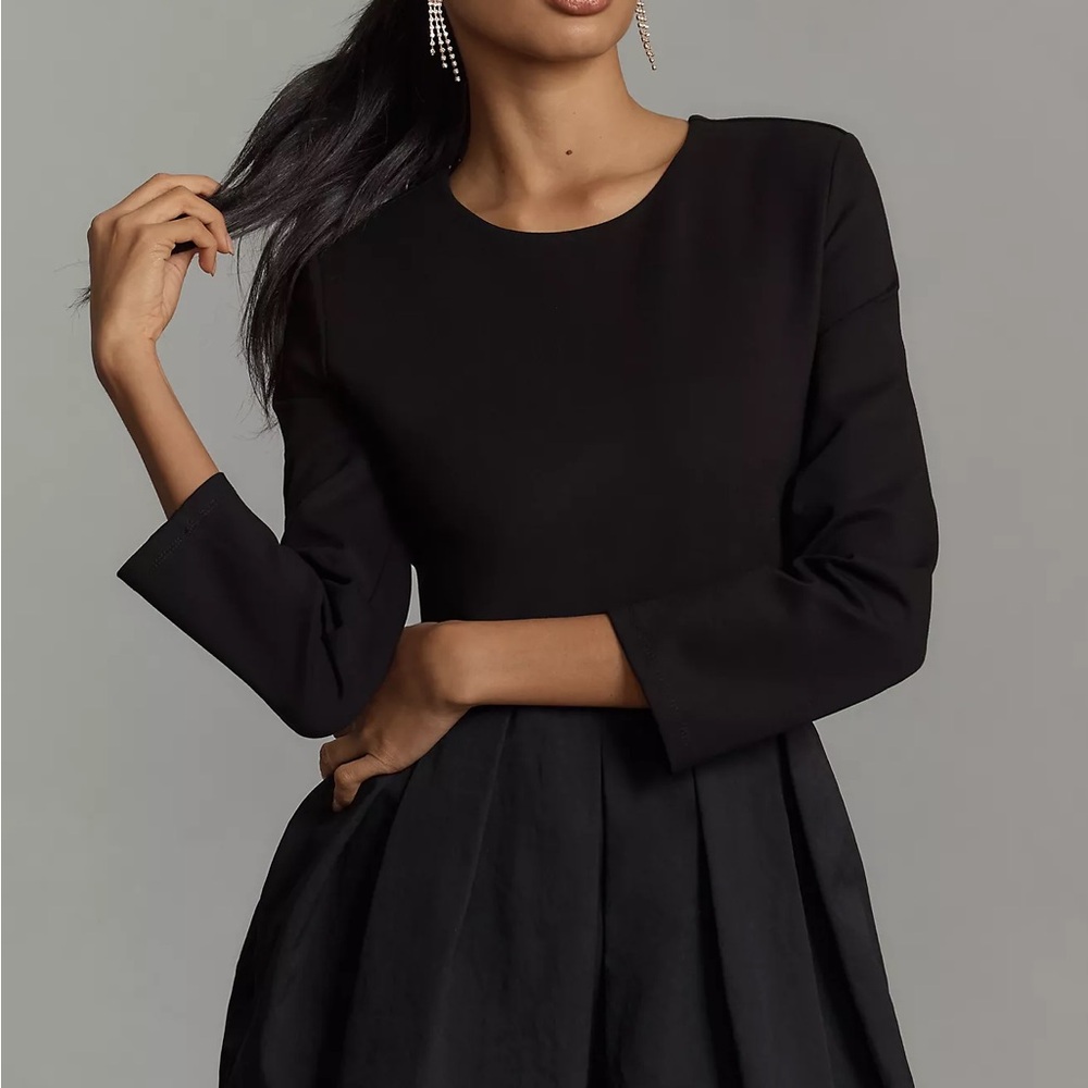 Elegant Black Bubble Dress